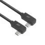 ACT USB 3.0 10Gbps 60W USB USB-C (vasakult/paremalt nurga all) USB USB-C (vasakult/paremalt nurga all) kaablile, 0,5 meetrit