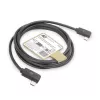 ACT USB 3.0 10 Gbps 60 W USB USB-C (vasak/parem nurga all) USB USB-C (vasak/parem nurga all) kaabel, 1 meeter