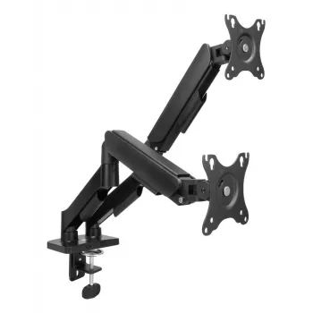 ACT Monitor arm 35 inch, gas spring, 2 monitors, Essentials, Clamp/Grommet, 18 kg, 43.2 cm (17 inch), 88.9 cm (35 inch), 100 x 100 mm, Must