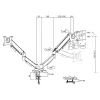 ACT Monitor arm 35 inch, gas spring, 2 monitors, Essentials, Clamp/Grommet, 18 kg, 43.2 cm (17 inch), 88.9 cm (35 inch), 100 x 100 mm, Must