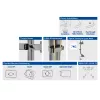 ACT Dual monitor arm office quick height adjustment Clamp/Bolt-through 14 kg