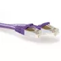 ACT lilla 1,00 m SFTP CAT6A patch-kaabel, riivistusvastase RJ45 pistikuga
