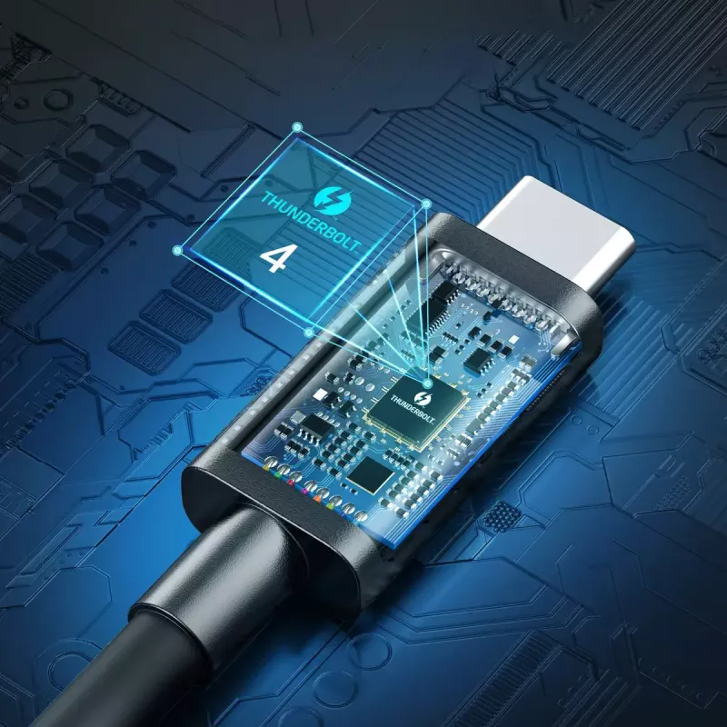 USB-C to USB-C Thunderbolt 4 kaabel CHOETECH — 40 Gbps, 100 W laadimine