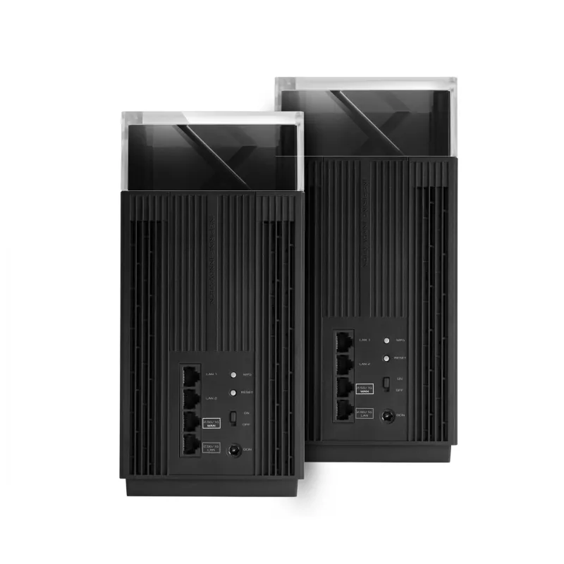 ASUS ZenWiFi Pro XT12(2-PK) kolmeribaline (2,4 GHz / 5 GHz / 5 GHz) Wi-Fi 6 (802.11ax) Must 4 Sisemine