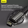 Baseus Tungsten Gold 1 m must Lightning kuni USB C kaabel