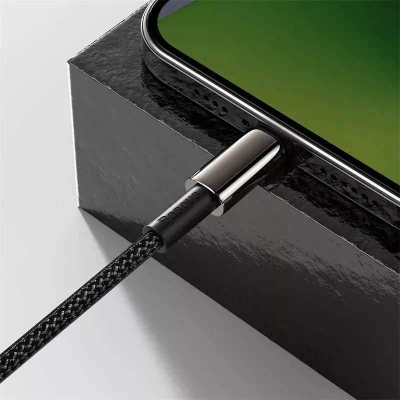 Baseus Tungsten Gold 1 m must Lightning kuni USB C kaabel