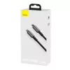 Baseus Tungsten Gold 2 m must Lightning USB-C kaabel