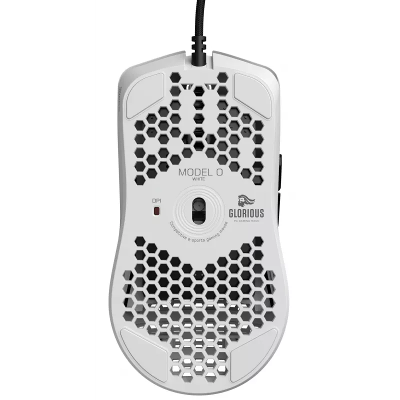 Glorious Gaming Glorious Model O hiir Regular (Valge), paremakäeline, optiline, USB Type-A, 12000 DPI, valge