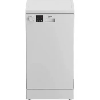 Vabaltseisev õhuke nõudepesumasin BEKO DVS05024W — 10 nõudekomplekti, 45 cm, 49 dB, E-klass