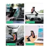Autotelefoni hoidik CHOETECH T536-S, 10 W juhtmevaba laadimine, paigaldus armatuurlauale/tuuleklaasile