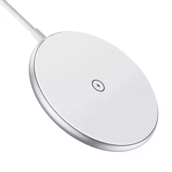 Wireless Magnetic Charger CHOETECH T580 15W Valge — magnetiline Qi juhtmeta laadimisalus