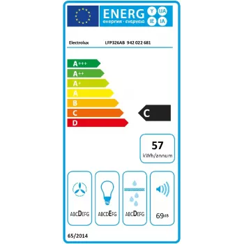 Sisseehitatud õhupuhasti Electrolux Serie 300 LFP326AB, LED, 57 dB