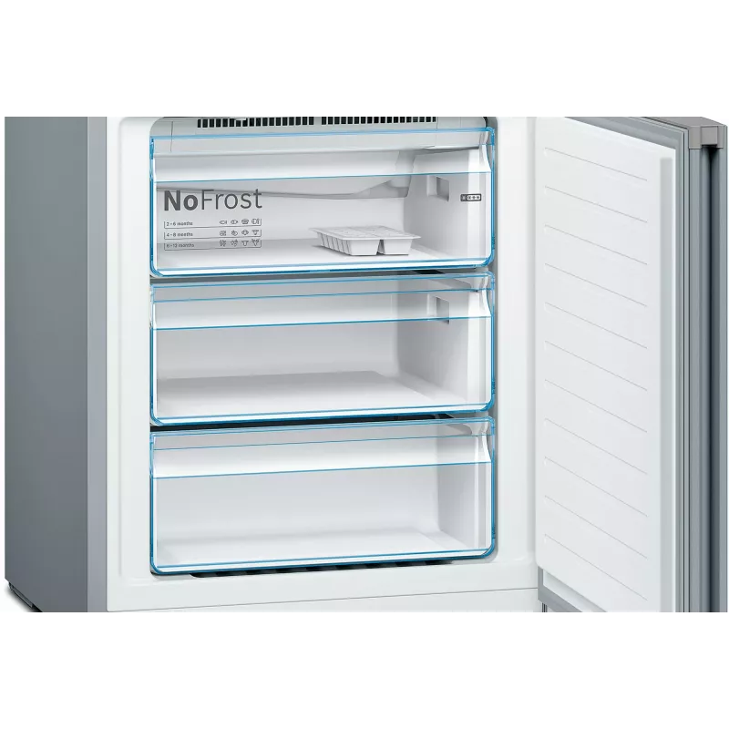 Bosch Serie 4 KGN49XLEA külmik-sügavkülmik eraldiseisev 438 L roostevaba teras