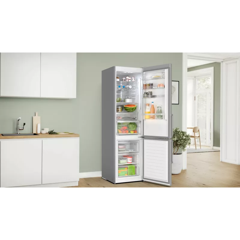 Bosch Serie 6 KGN39AIBT külmik-sügavkülmik eraldiseisev 363 L roostevaba teras