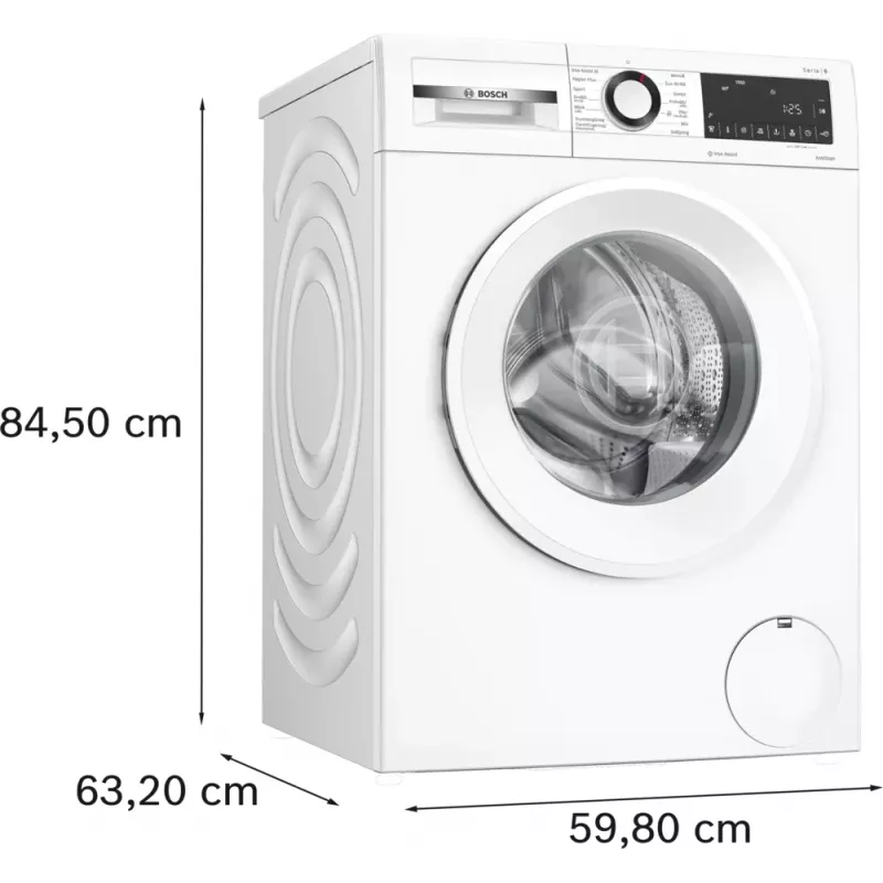 Bosch Serie 6 WGG242Z2SN pesumasin eestlaetav 9 kg 1200 RPM valge