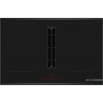 Bosch Serie 6 PVQ895H26E pliit Must Sisseehitatud 80 cm Tsooniga induktsioonpliit 4 tsooni Sisseehitatud õhupuhasti