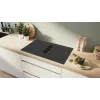 Bosch Serie 6 PVQ895H26E pliit Must Sisseehitatud 80 cm Tsooniga induktsioonpliit 4 tsooni Sisseehitatud õhupuhasti