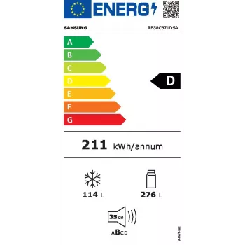 Samsung RB38C671DSA vabaltseisev külmik 390 L hõbedane