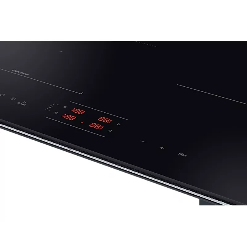 Sisseehitatud Samsung NZ8500BM must tsoon-induktsioonpliit, 4 tsooni, puutetundlik juhtimine, eesmised juhtnupud, 590×520×48 mm