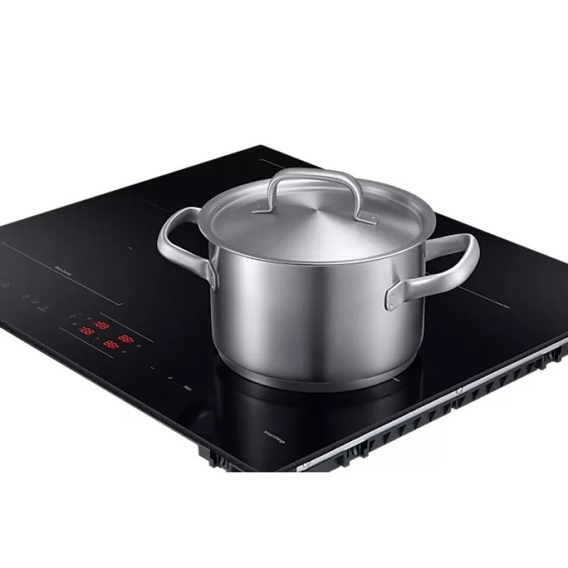 Sisseehitatud Samsung NZ8500BM must tsoon-induktsioonpliit, 4 tsooni, puutetundlik juhtimine, eesmised juhtnupud, 590×520×48 mm
