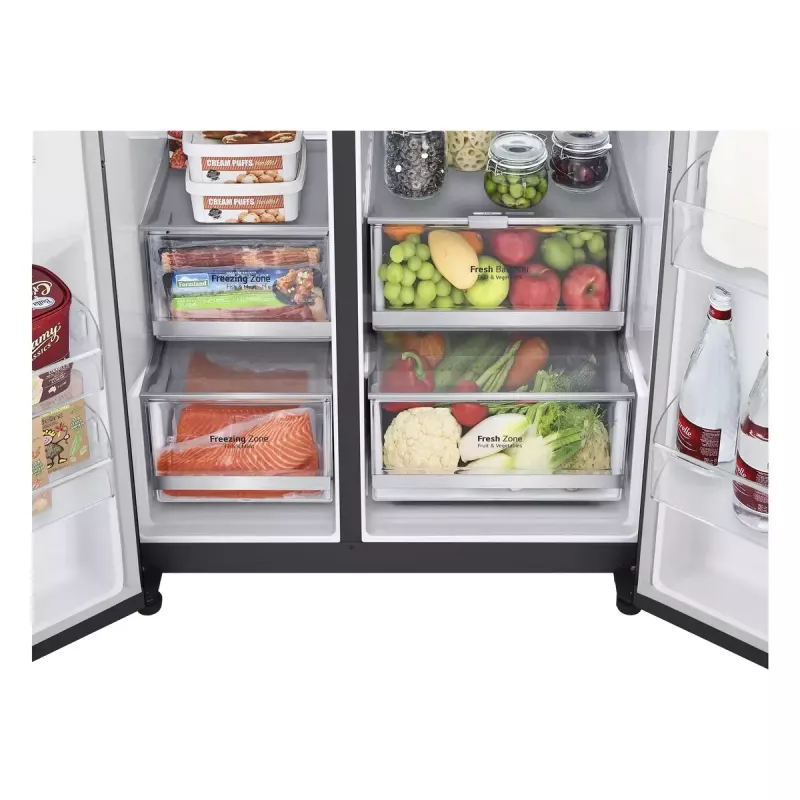 Külmik-sügavkülmik LG InstaView™ ThinQ™ GSXV90MCAE 635 L
