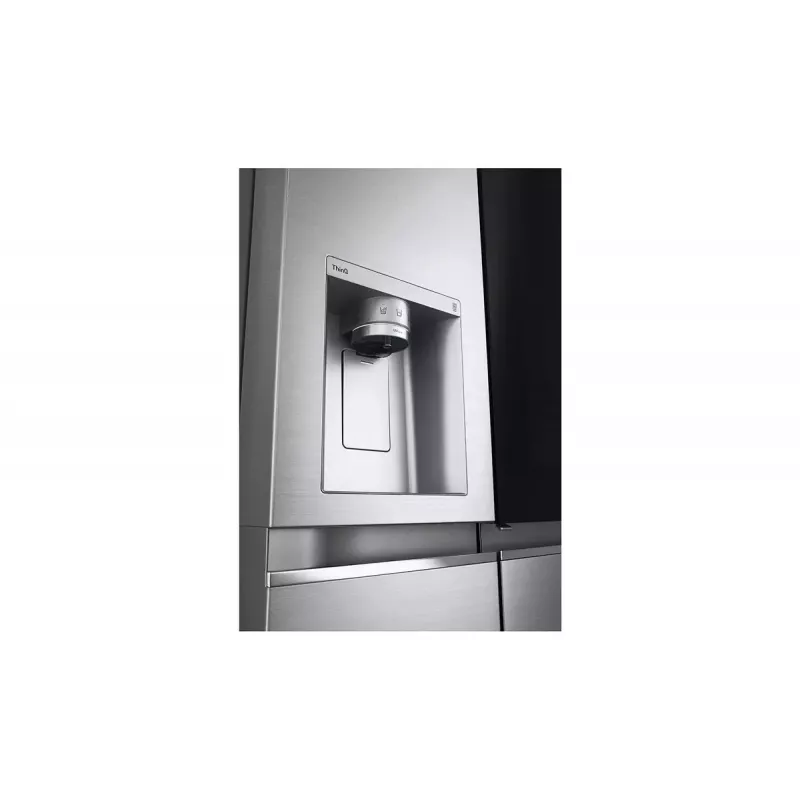 LG InstaView GSXV91PZAE külg-külje kõrval külmik Vabaltseisev 635 L Must, roostevaba teras