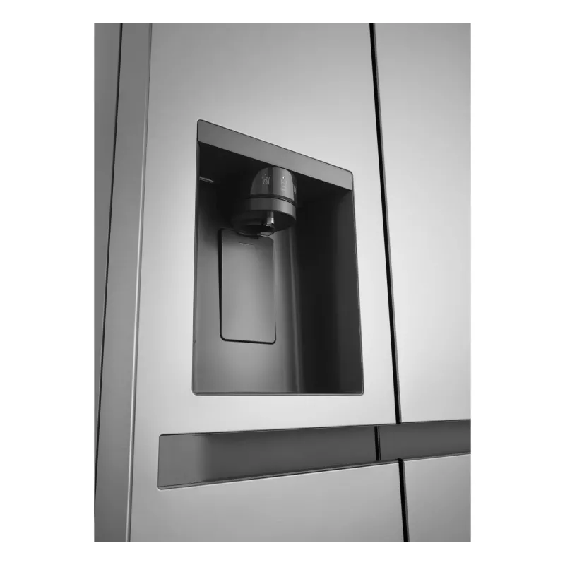 Külg-külje kõrval külmik LG GSLC41PYPE, 641 L kogumaht, külmik 420 L / sügavkülmik 221 L, eraldiseisev, hõbedane