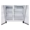 Külg-külje kõrval külmik LG GSLC41PYPE, 641 L kogumaht, külmik 420 L / sügavkülmik 221 L, eraldiseisev, hõbedane