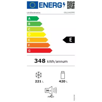 LG GSLC41EPPE külmik-sügavkülmik, eraldiseisev, 641 L, must