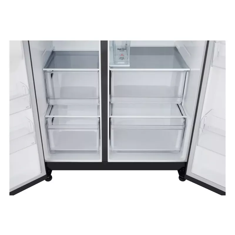 LG GSLC41EPPE külmik-sügavkülmik, eraldiseisev, 641 L, must