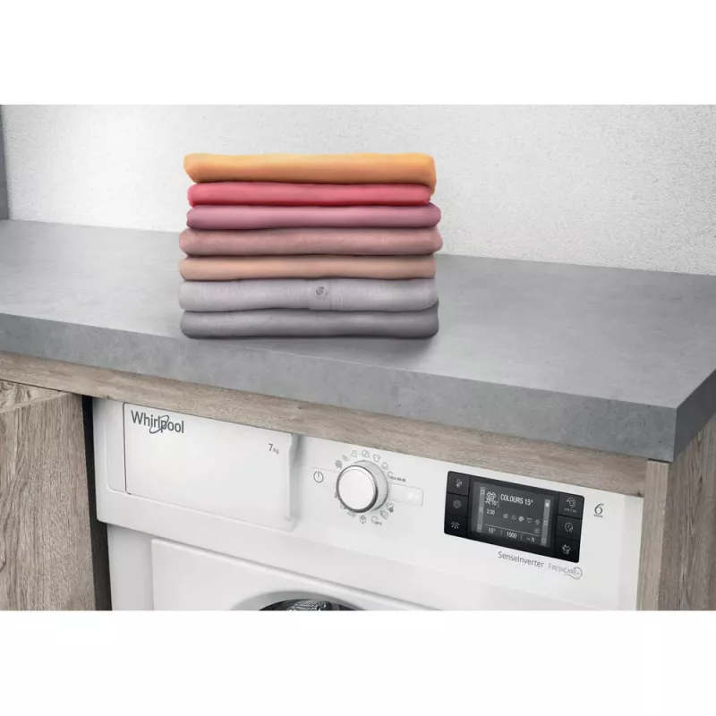 Whirlpool BI WMWG 71483E EU N pesumasin eestlaadimine 7 kg 1351 p/min valge