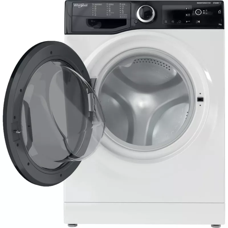 Whirlpool WRSB 7259 D EU pesumasin eestlaetav 7 kg 1151 p/min must, valge