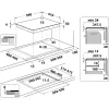 Whirlpool WS Q2160 NE Must 59 cm sisseehitatav tsoon-induktsioonpliit, 4 keedutsooni