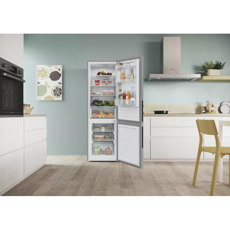 Candy City Combi CCT3L517ES eraldiseisev 260 L hõbedane