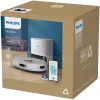 Philips XU2100/20 robotolmuimeja — ümmargune LDS-navigatsioon, 2700 Pa imemine, 130 min tööaeg, isetühjenev alus, 3 L aluse tolmukott, 0,38 L tolmumahuti, Li-Ion 2600 mAh