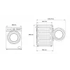 Pesumasin BEKO BM3WFSU49415WB eestlaetav 9 kg 1400 p/min valge, energia A