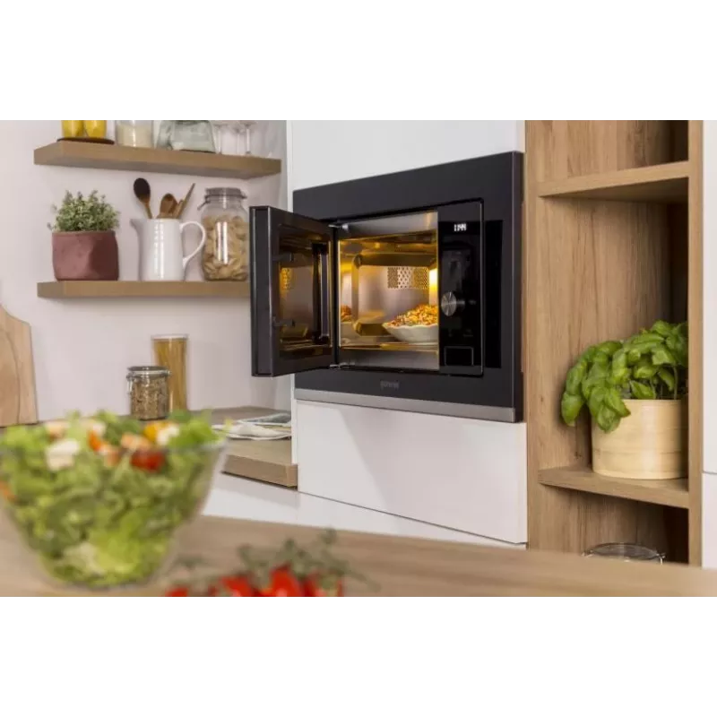 Gorenje XY820Z BM201AG1BG G600, sisseehitatav, grillmikrolaineahi, 20 L, 800 W, sisseehitatud ekraan, LED