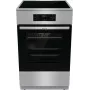Gorenje 740742 pliit Vabaltseisev pliit Elektriline Tsoon-induktsioonplaat Must, Roostevaba teras