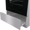 Gorenje 740742 pliit Vabaltseisev pliit Elektriline Tsoon-induktsioonplaat Must, Roostevaba teras