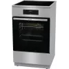 Gorenje 740742 pliit Vabaltseisev pliit Elektriline Tsoon-induktsioonplaat Must, Roostevaba teras