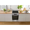 Gorenje 740742 pliit Vabaltseisev pliit Elektriline Tsoon-induktsioonplaat Must, Roostevaba teras