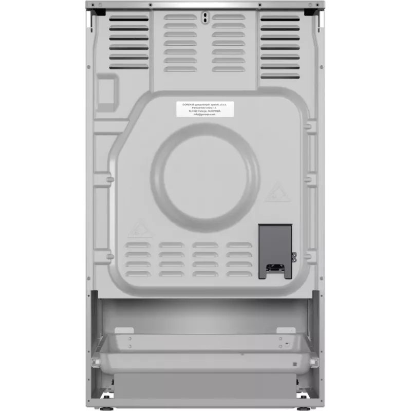 Gorenje 740742 pliit Vabaltseisev pliit Elektriline Tsoon-induktsioonplaat Must, Roostevaba teras