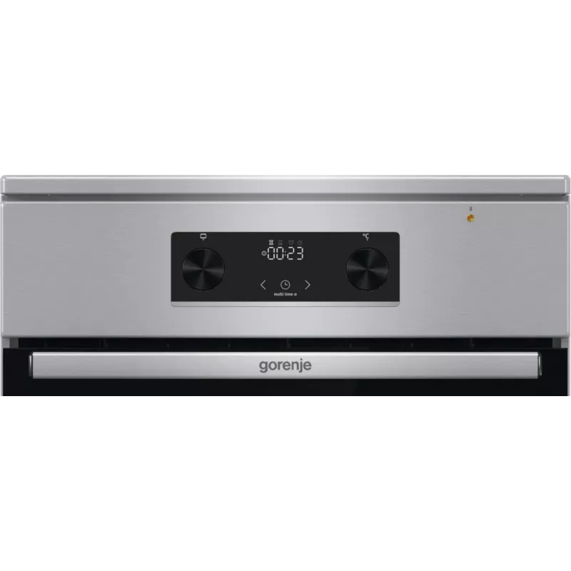 Gorenje 740742 pliit Vabaltseisev pliit Elektriline Tsoon-induktsioonplaat Must, Roostevaba teras