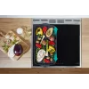 Gorenje 740742 pliit Vabaltseisev pliit Elektriline Tsoon-induktsioonplaat Must, Roostevaba teras