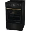 Gorenje GECS5B70CLB vabalt seisev pliit Elektriline Keraamiline pliit Must