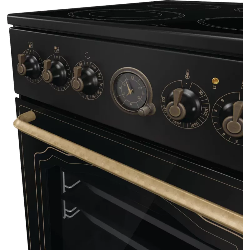 Gorenje GECS5B70CLB vabalt seisev pliit Elektriline Keraamiline pliit Must