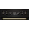 Gorenje GECS5B70CLB vabalt seisev pliit Elektriline Keraamiline pliit Must
