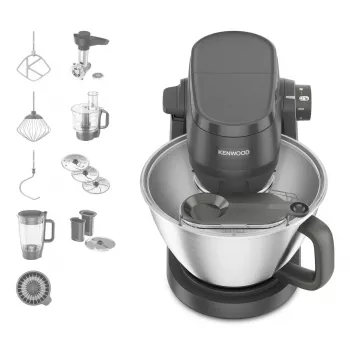 Köögikombain Kenwood KHC30.070GY — 1000 W, 4,3 L roostevabast terasest kauss, pöördnupp, hall