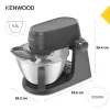 Köögikombain Kenwood KHC30.070GY — 1000 W, 4,3 L roostevabast terasest kauss, pöördnupp, hall
