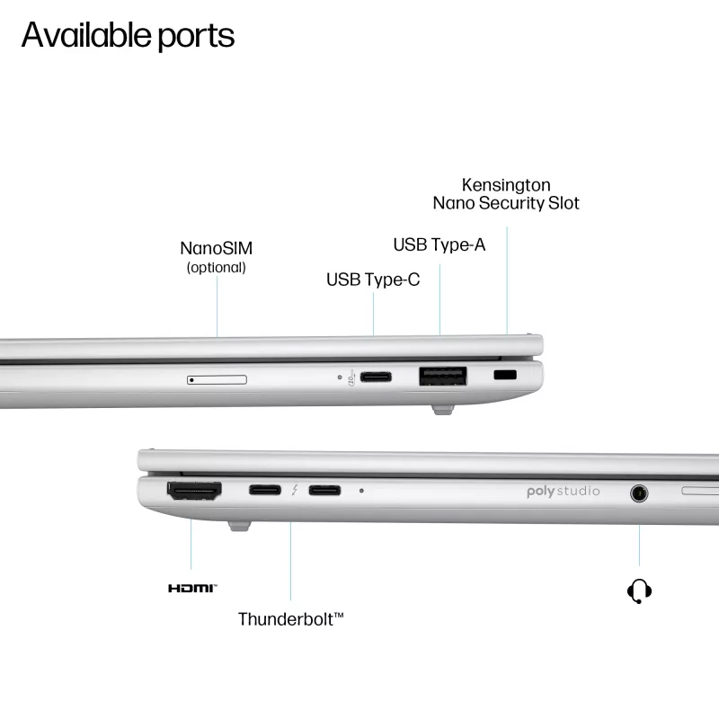 Sülearvuti HP EliteBook 8 G1i 14 tolli Intel Core Ultra 7 32 GB RAM 1 TB SSD Intel Graphics Win 11 Pro